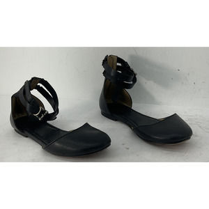 FRYE Black Leather Strappy Gladiator Sandals - Women's Size 8.5